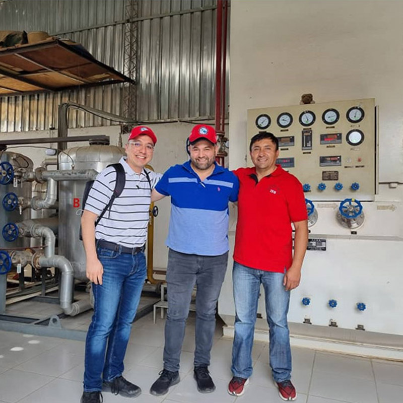 Kryogener Sauerstoffgenerator (KZO-50) im Bau in Venezuela